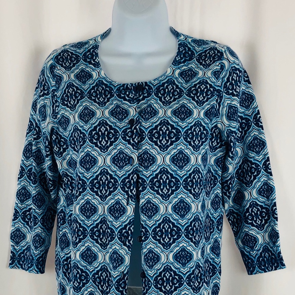 Talbots Cotton button front cardigan NWT SP - Picture 3 of 10